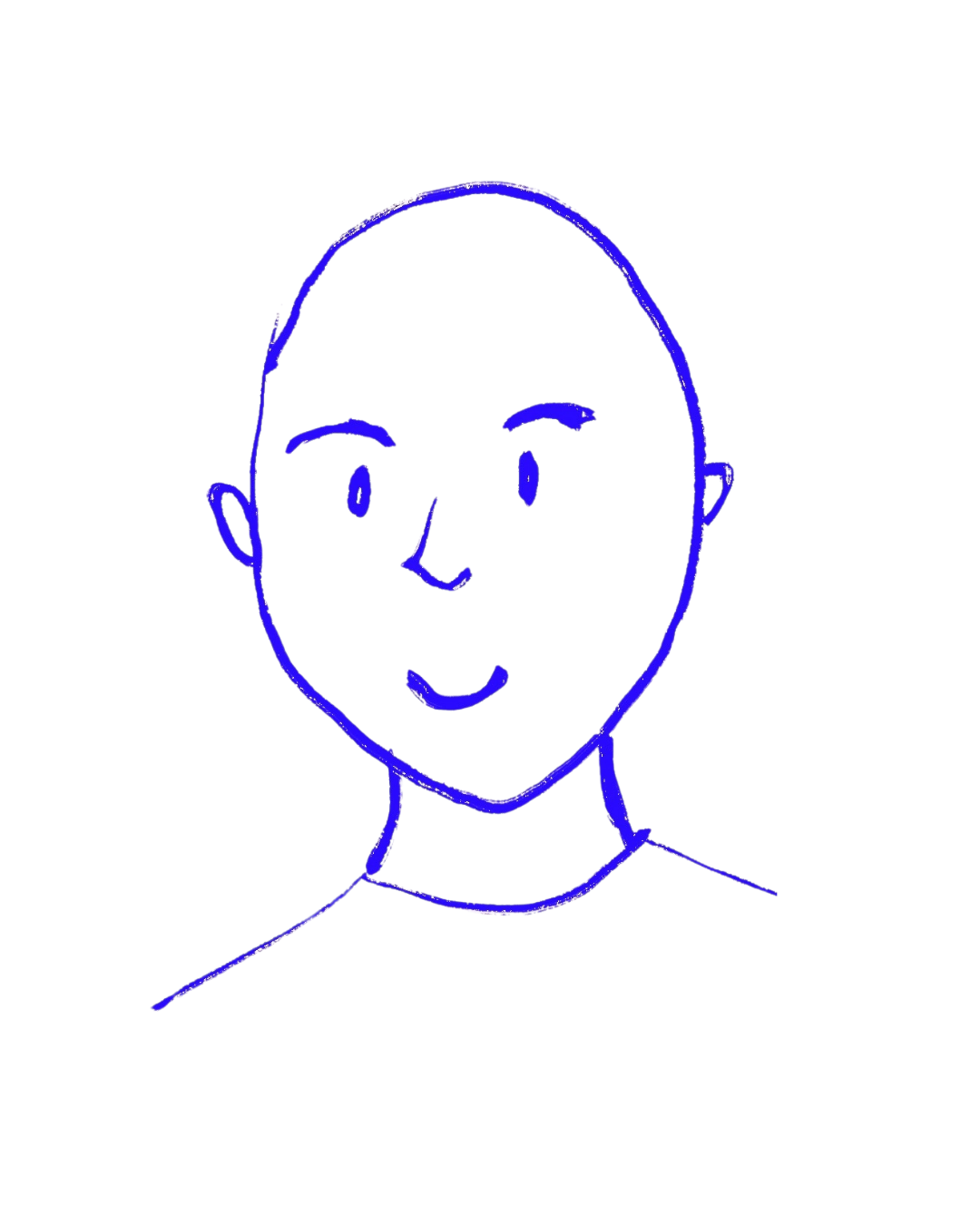 Illustrated portrait of Guy