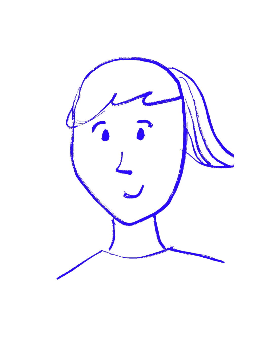 Illustrated portrait of Nele