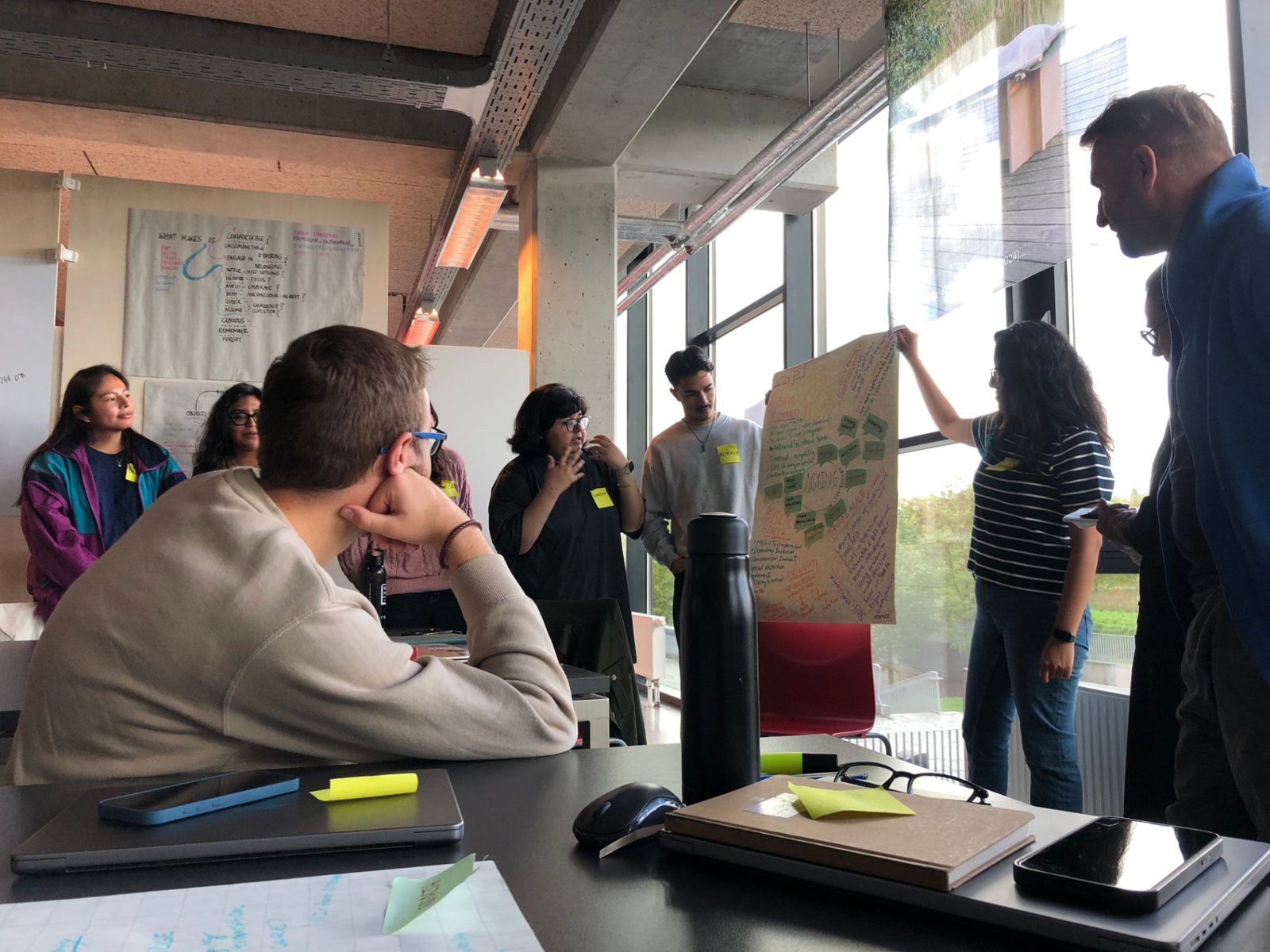Facilitating a mapping session with fellow designers