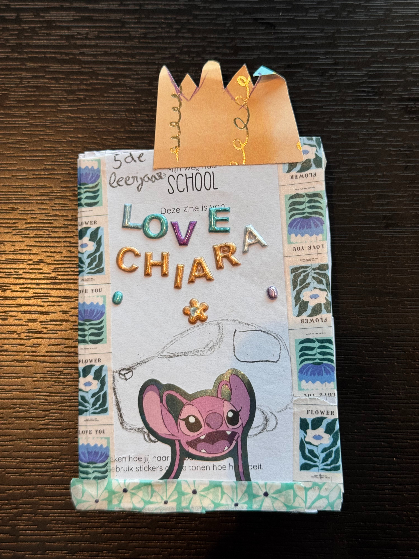Zine cover by Lovea, 5de leerjaar