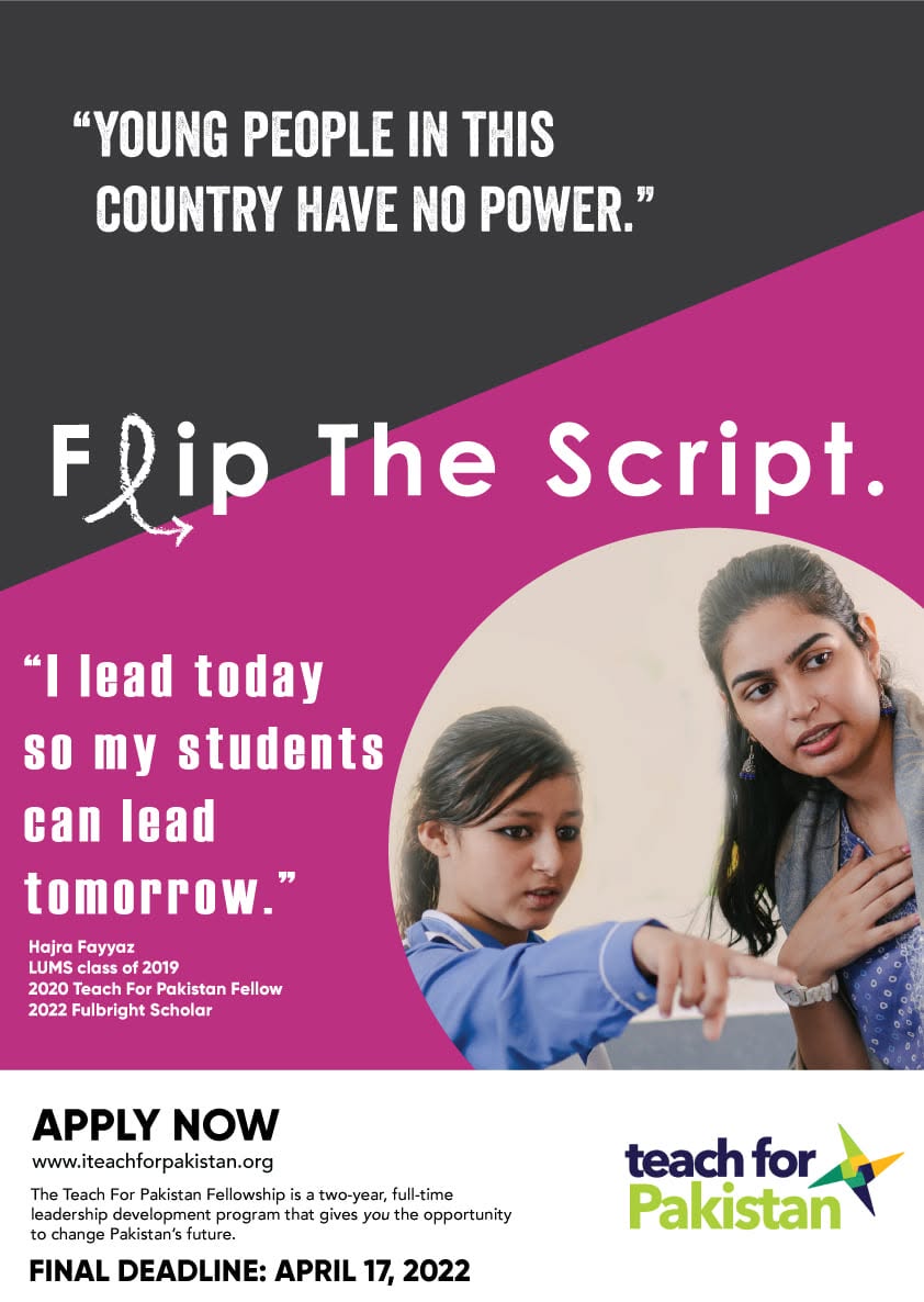 Flip the Script poster featuring Fellow Hajra Fayyaz