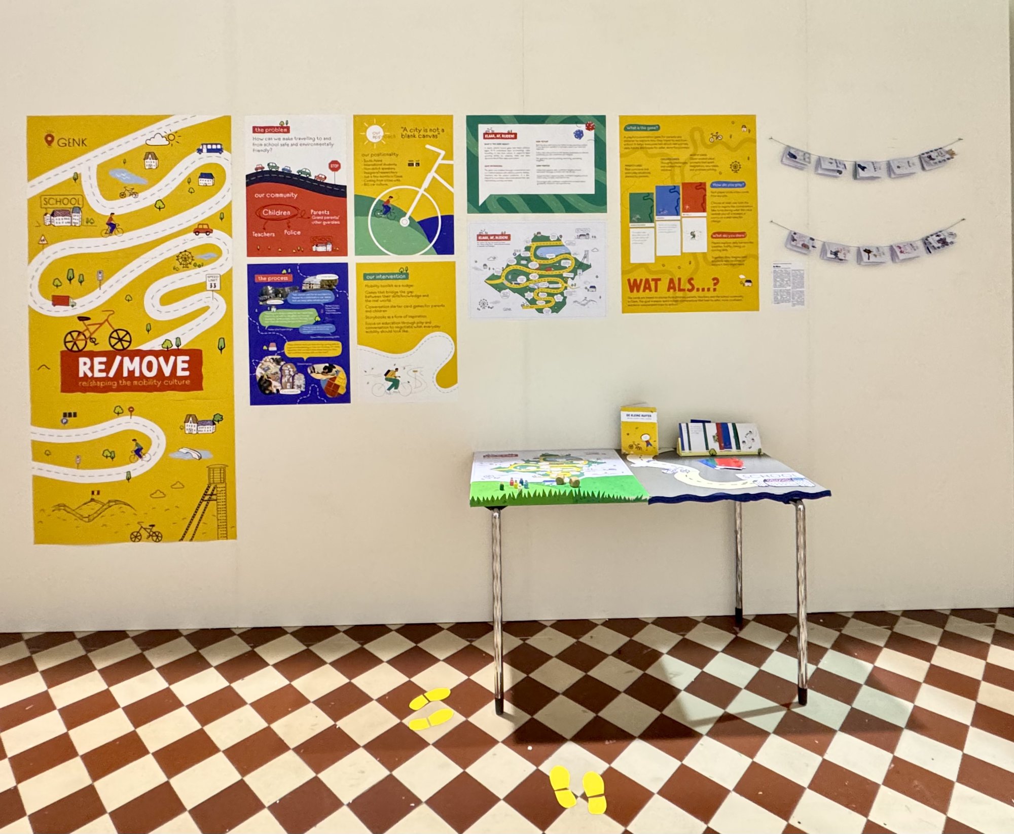 The Re/Move toolkit on display at the Desire_Able City exhibition at C-Mine, Genk