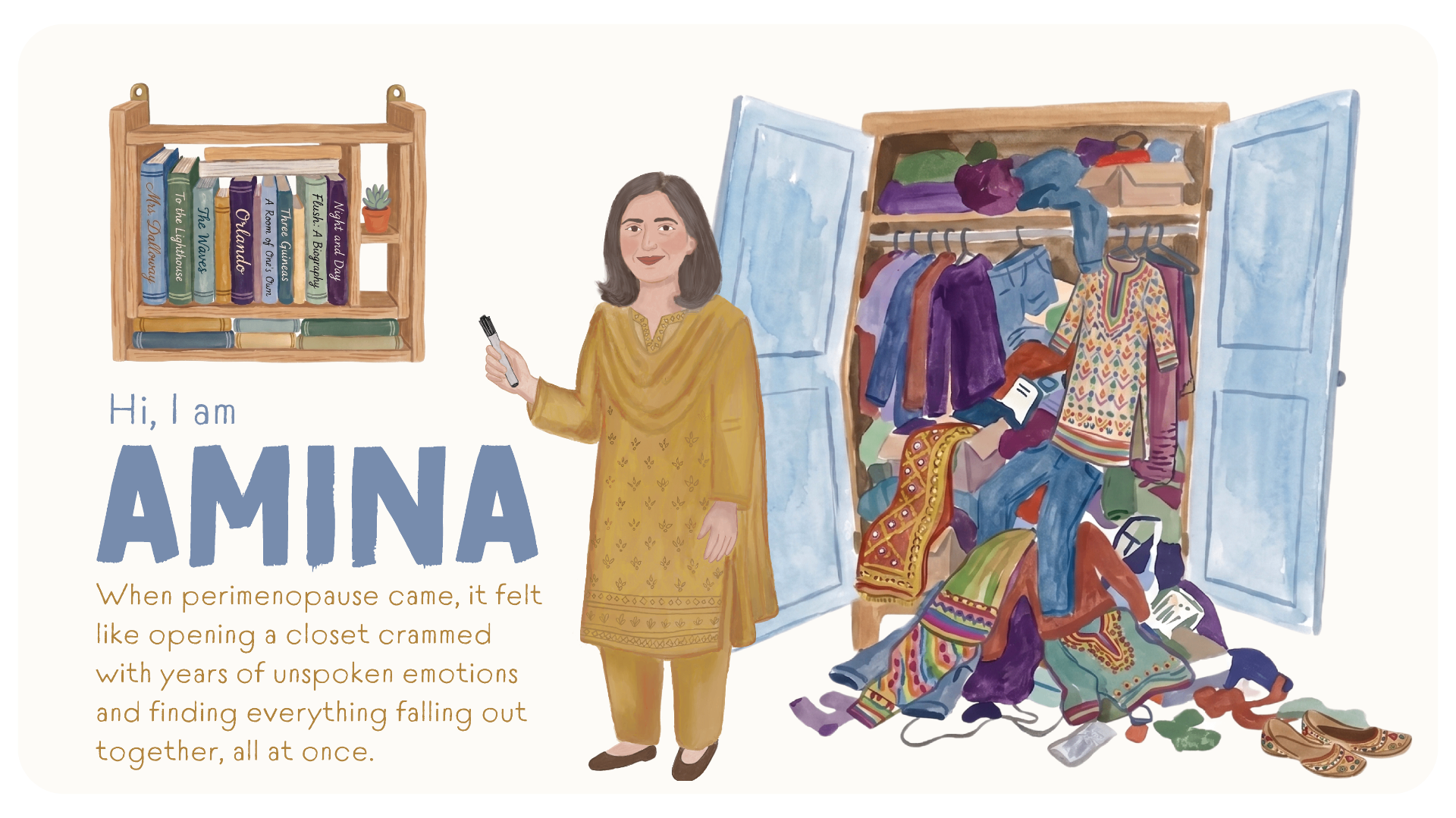 Amina illustrated portrait