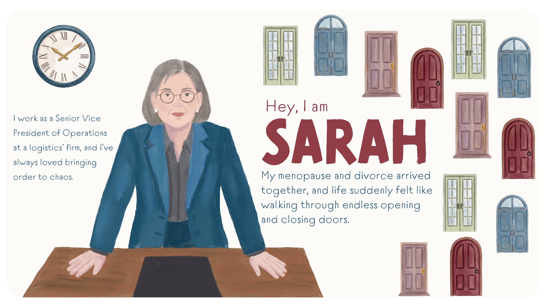 Sarah illustrated portrait